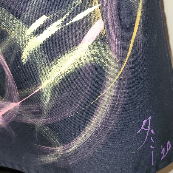 🎉💜HP💜🎉Custom Painted Wearable Art Apron  #2012 - Picture 3 of 6